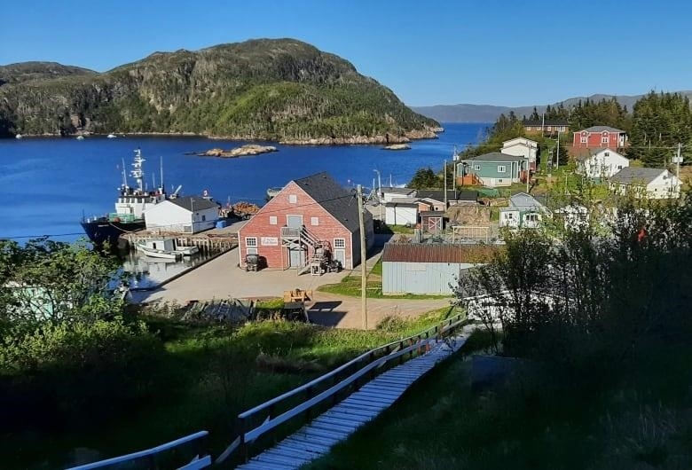 A scenic view of a Newfoundland outport. 