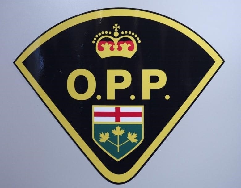A logo of the Ontario Provincial Police.