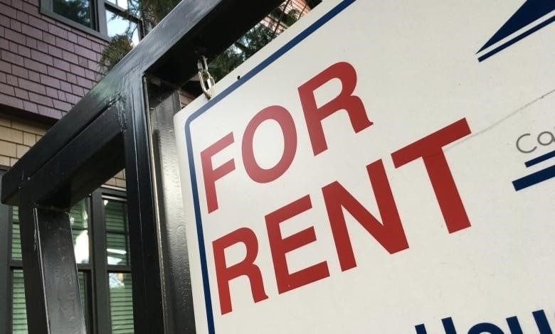 Sign that says for rent.