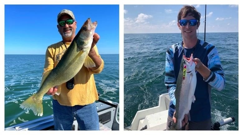 Eric Hirzel, left, and Matthew Hehn are fishing charter captains in western Lake Erie.