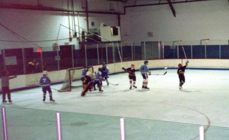 hockey game, Bob Turner Memorial Centre, 1991, Cornwall, Ontario