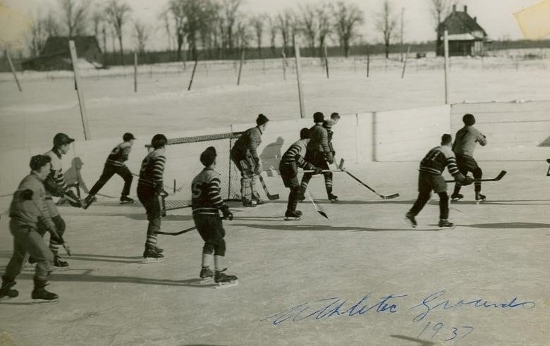 Hockey on Athletic Grounds 1937