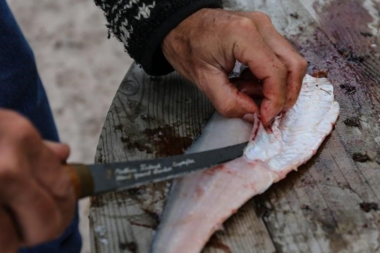 Sullivan recommends practicing your filleting technique on fish from the grocery store. 