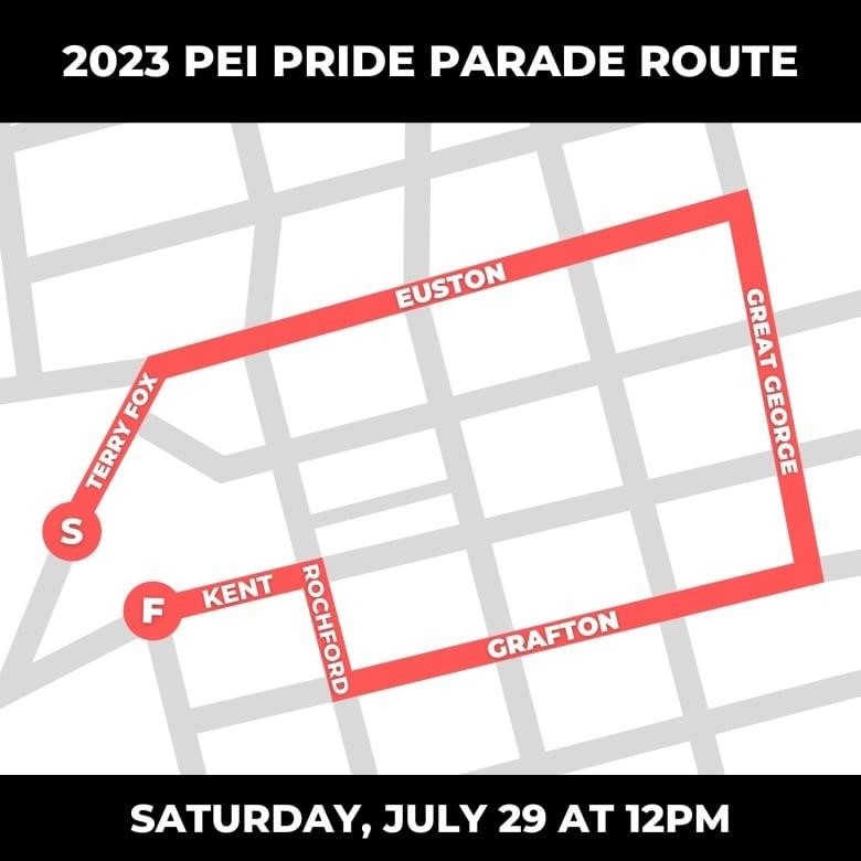 Map of parade route.