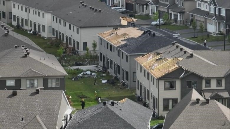 roofs damaged in Ottawa tornado July 13, 2023