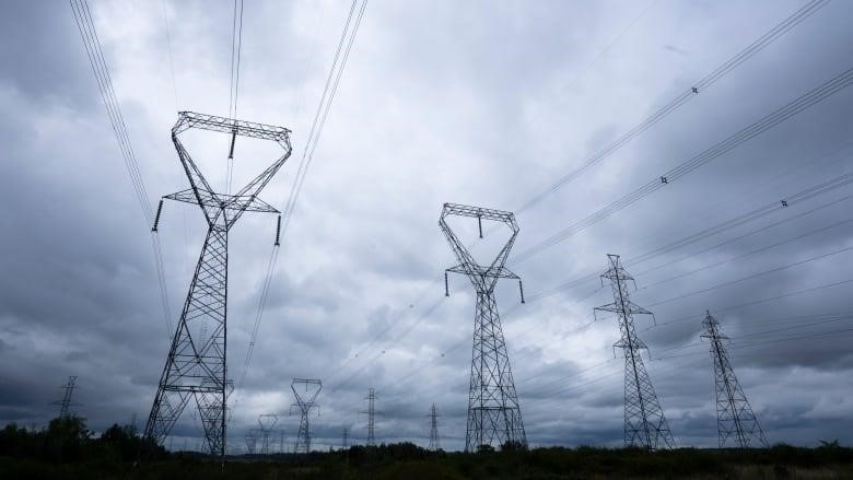 Power lines are seen in Kingston, Ont., in September 2022.