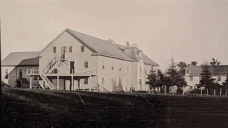 A historical image of the former Beauval Indian Residential School